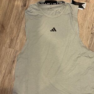 Adidas Light Gray Athletic Tank